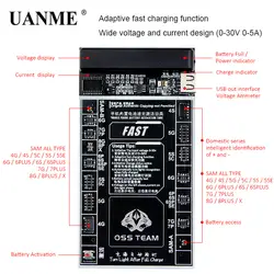 UANME устройство для быстрой зарядки аккумулятора активация приспособление 2 в 1 умный Быстрый зарядная пластина для iPhone 4-X samsung 0-30 в 0-5A