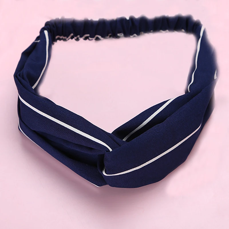 

Women Striped Headbands Cross Shaped Headbands Cute Female Hairbands Fashion Lovely Headwear Headwrap Hair Accessories