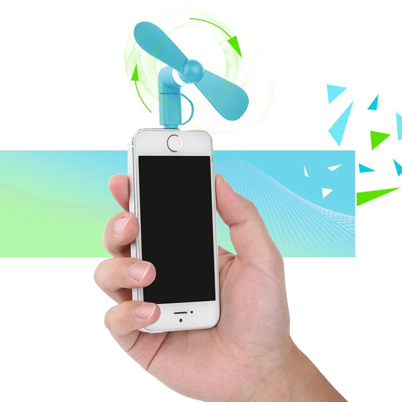 2 в 1 портативный мини вентилятор для телефонов на Android|mini fan cooling|micro usb mini fanusb |
