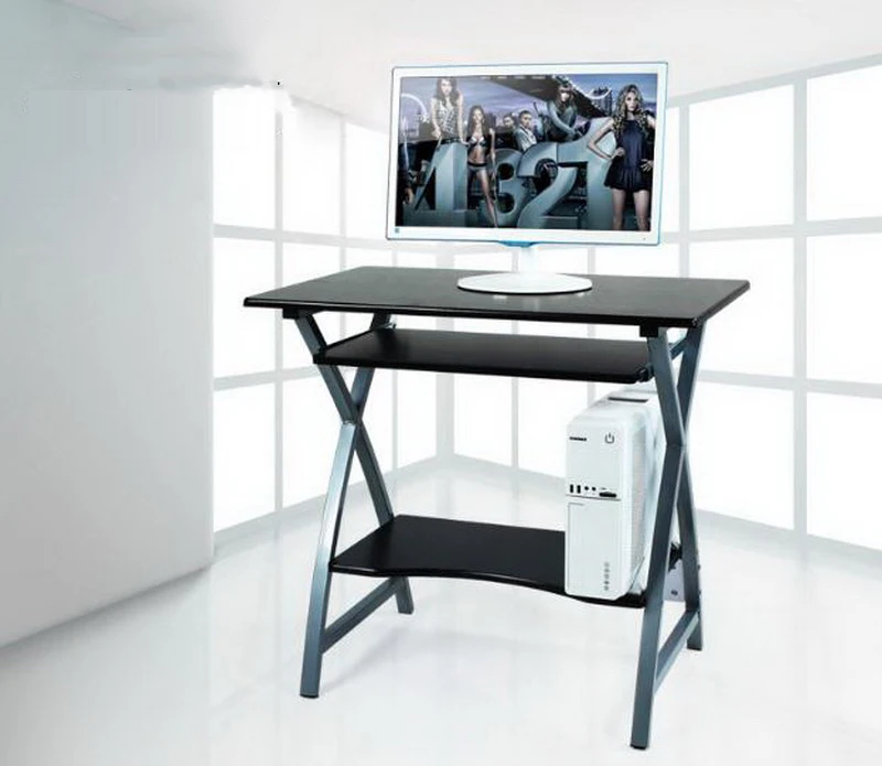 250638/80 см сталь деревянный стол для компьютера; стол-стиль домой простой стол современного дизайна небольшая сборка стол для учебы