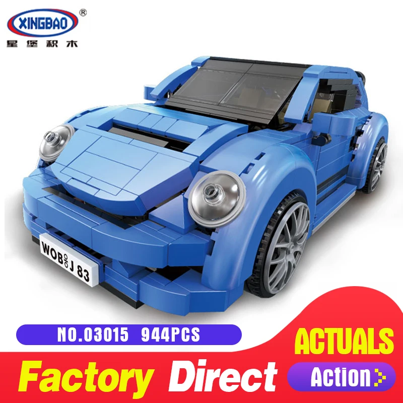 

XingBao 03015 944Pcs Genuine Creative MOC Technic Series The Red Phantom Racing Car Set Building Blocks Bricks Toys XB-03015