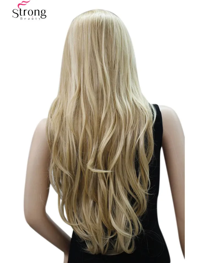 RG-9860 24H613 Women's long curly wavy blonde women's wigs cosplay wigs (3)