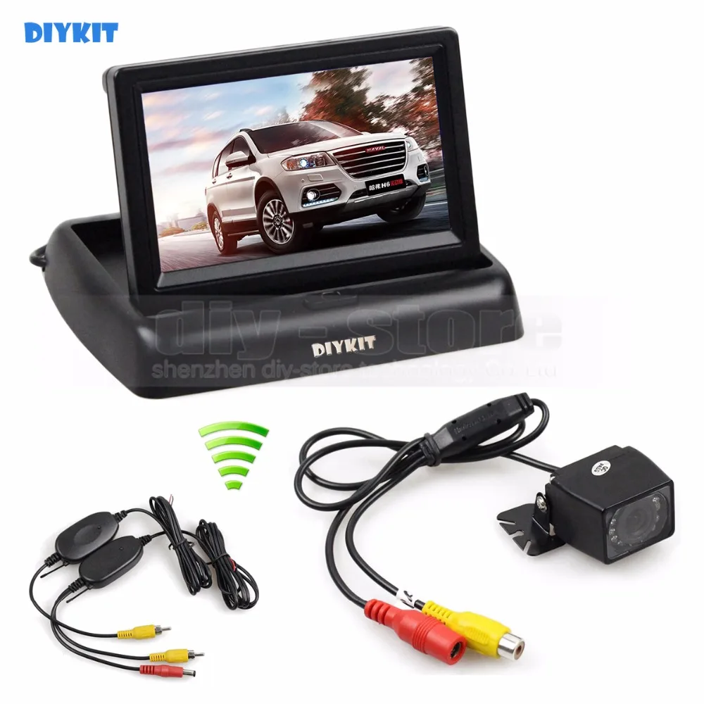 DIYKIT Wireless 4 3 Inch Car Reversing font b Camera b font Kit Back Up Car