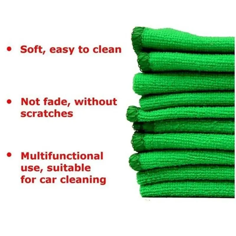 Новые Мягкие Авто Детализация зеленый микрофибры автомобиля полотенца стирка детализации полотенце очиститель пыли для автомобиля