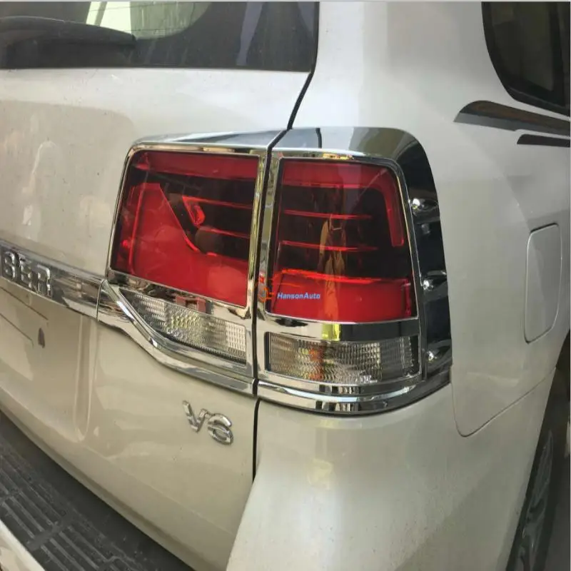 

car styling for toyota land cruiser FJ200 200 accessories 2016 abs chrome Taillight cover Tail light frame Tail shade sticker