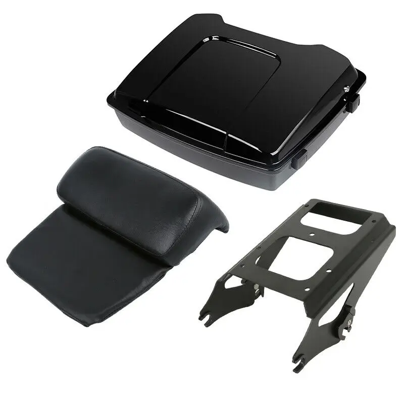 

Motorcycle 5.5" Razor Tour Pak Pack Trunk Two-up Mount Rack For Harley Touring Road King Road Glide 2009-2013