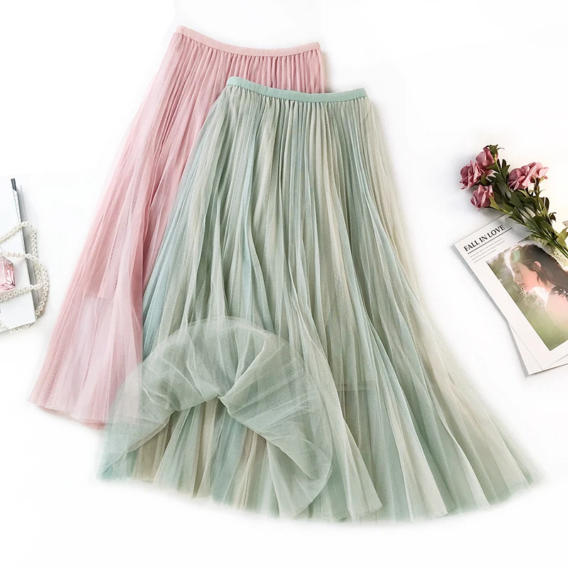 Волшебная цветная Лоскутная большая женская юбка, свежая, Литературная, элегантная, облегающая юбка, Ретро стиль, Сказочная юбка, Saias Faldas Jupe