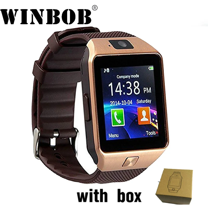 

Smart Watch Clock With Sim Card Slot Push Message Bluetooth Connectivity Android Phone Better Than DZ09 Smartwatch Men Watch