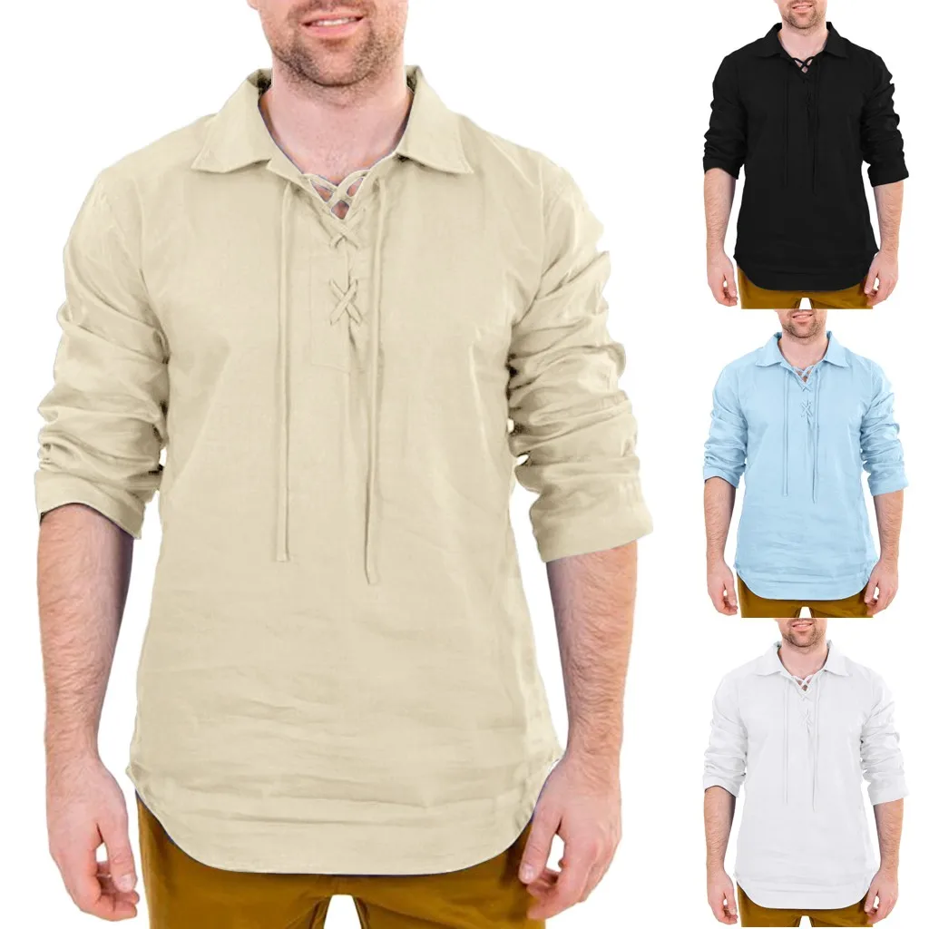 Однотонная Черная Мужская рубашка ropa hombre, летняя повседневная льняная и хлопковая рубашка с длинным рукавом, Мужская Облегающая рубашка Camisas De Hombre