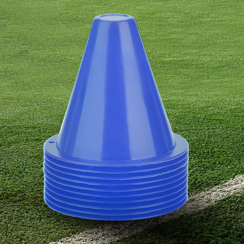 10Pcs Plastic Training Cones Sport Marking Cups Soccer Basketball Skate Marker Outdoor Activity Supplies