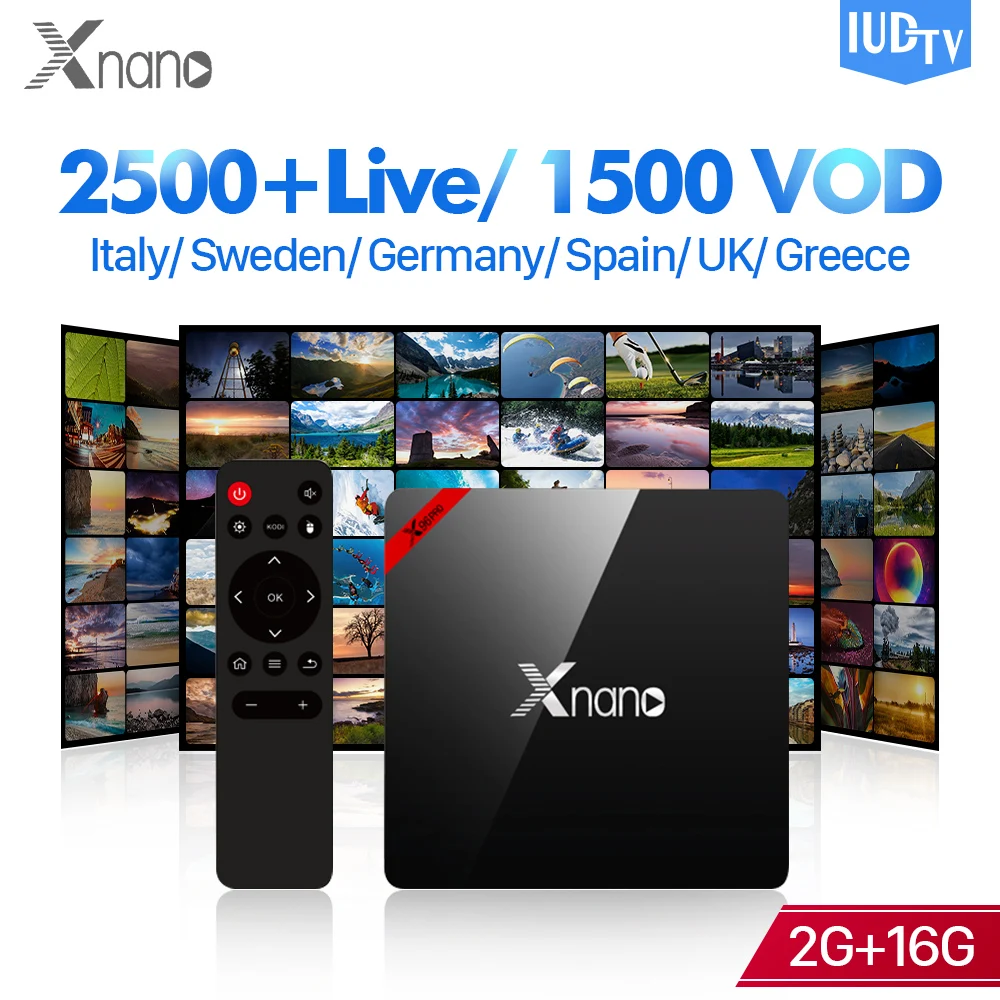

IPTV Subscription Sweden Italia IPTV Code IUDTV Xnano S905X Android 4K HD IP TV UK Turkey Portugal Spain Albania Greek IP TV