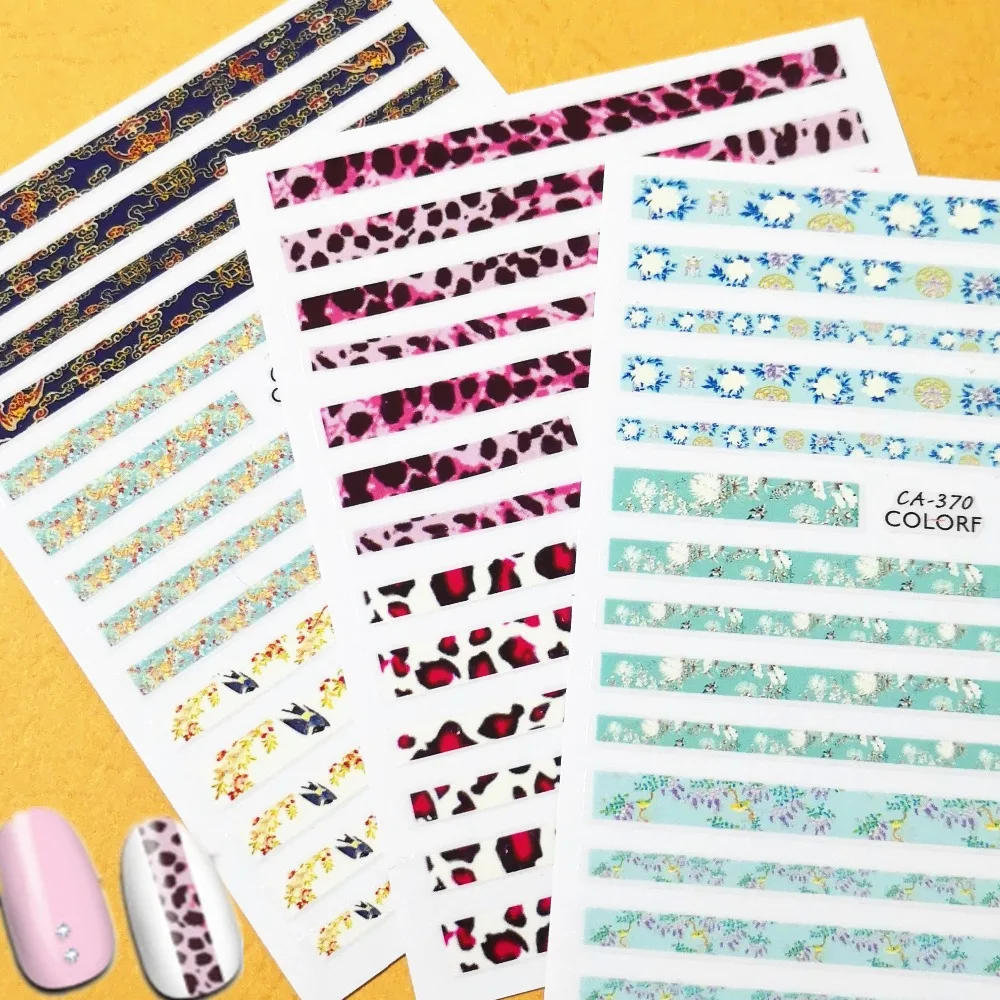 

Newest CA-369 3d nail art sticker decal stamping Japan Korea type DIY nail decoration tools template