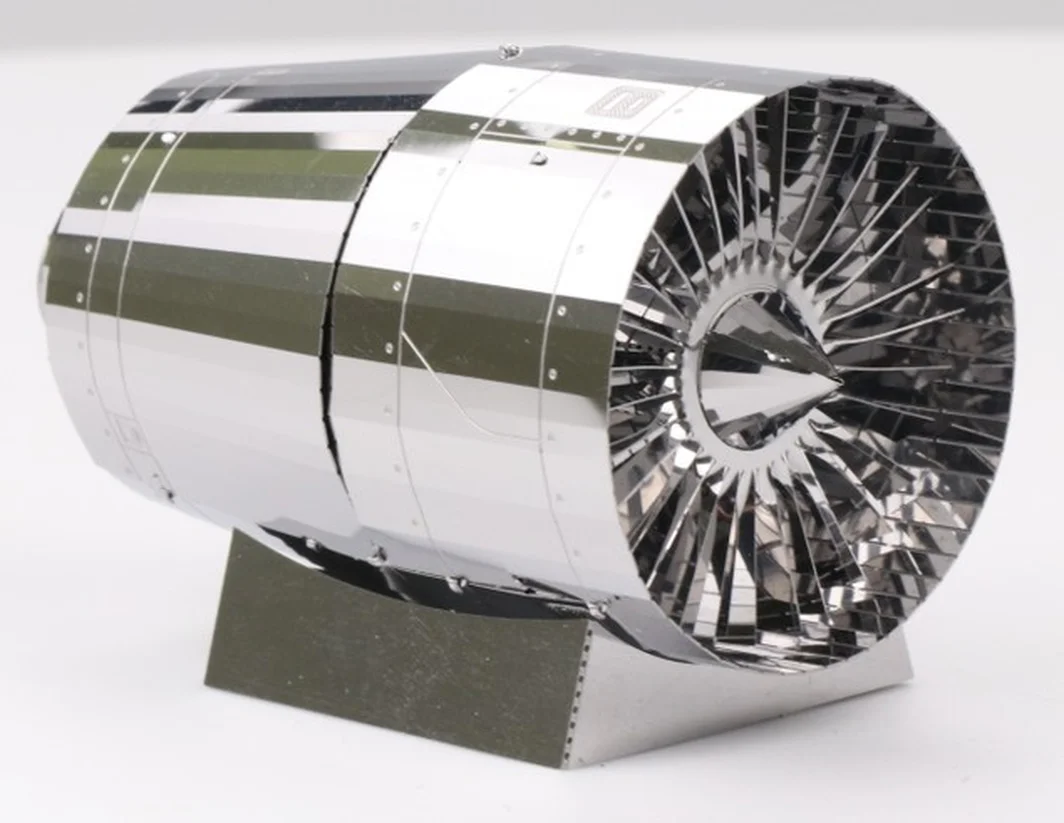 

3D Metal Puzzle Engine Turbine Building Model YM-N072 DIY 3D Laser Cut Assemble Toys for Audit Aircraft Turbine Toys for Boys