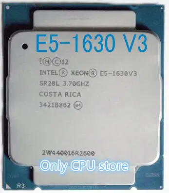 Оригинальный процессор Intel Xeon V3 E5 1630 3 70 ГГц 10 м 4 ядра 22 нм 1630V3 140 Вт бесплатная