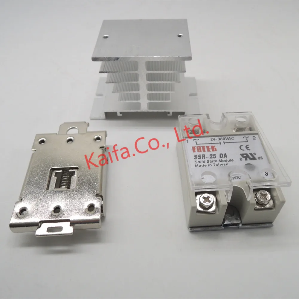 1pcs solid state relay SSR 25DA 25A 5 24V DC TO 24 380V AC SSR 25DA