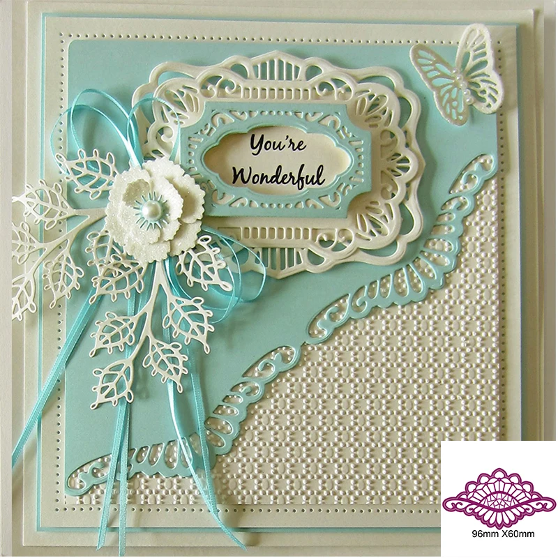 

Oval Lace Border Frame Metal Cutting Dies Stencils For DIY Scrapbooking Decorative Embossing Cards Handcraft Die Cut Template