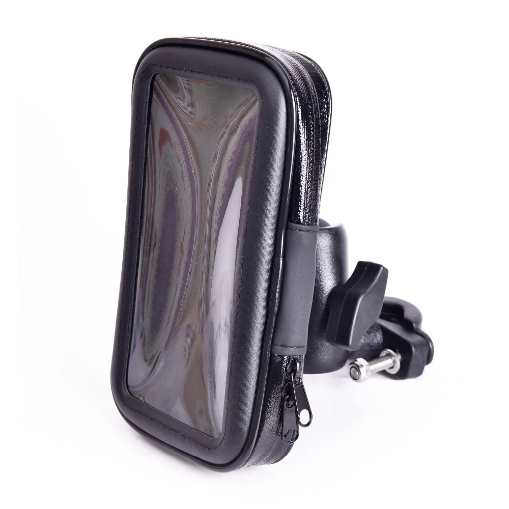 Skup 360 obrotowy uchwyt na telefon do motocykla GPS wodoodporna torba uchwyt na telefon rowerowy regulowana kierownica wsparcie Moto Mount slot kart