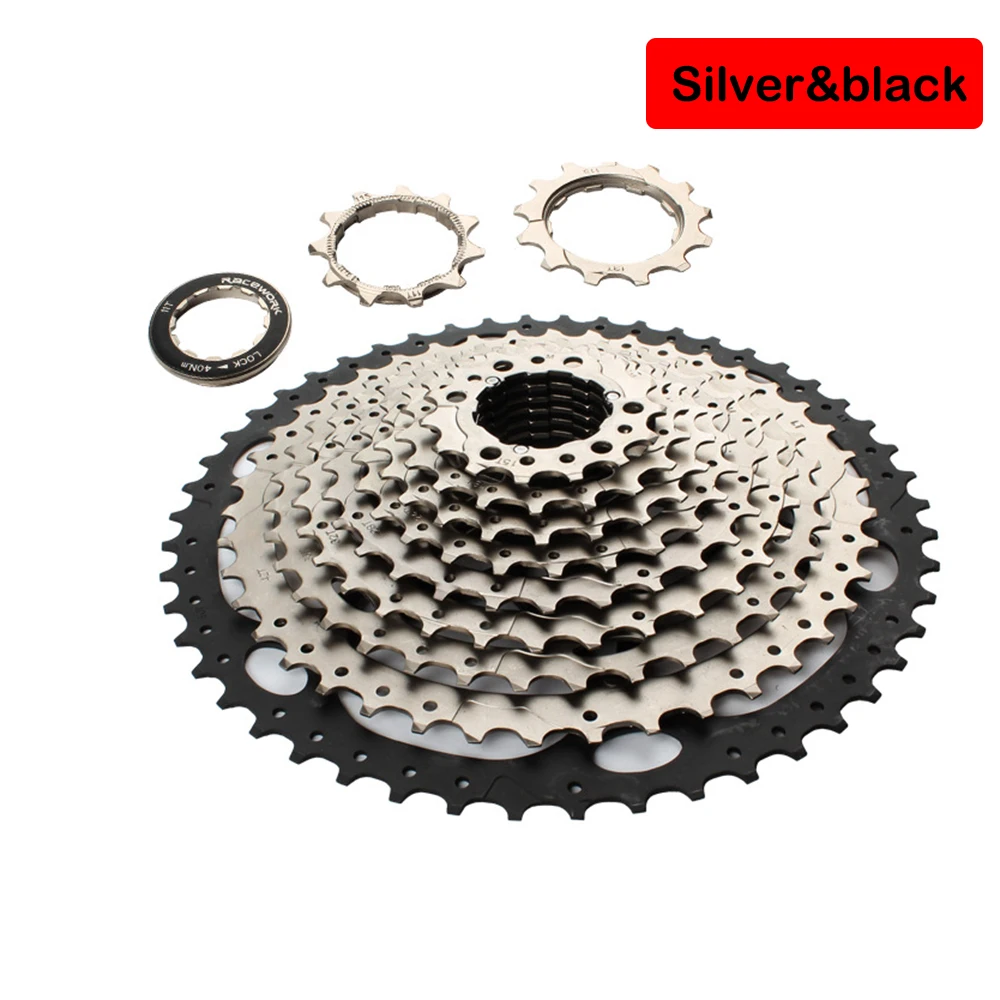Кассета велосипеда MTB 10 скоростей 11 42T/46T/50T/52T свободное колесо черно золотистая