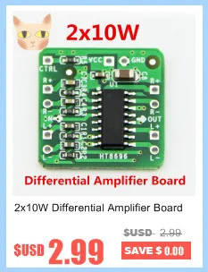 Differential Amplifier Board 2x10W Digital Class D Audio Power Amplifier HT8696 Differential Input 3.6~ 8.5V