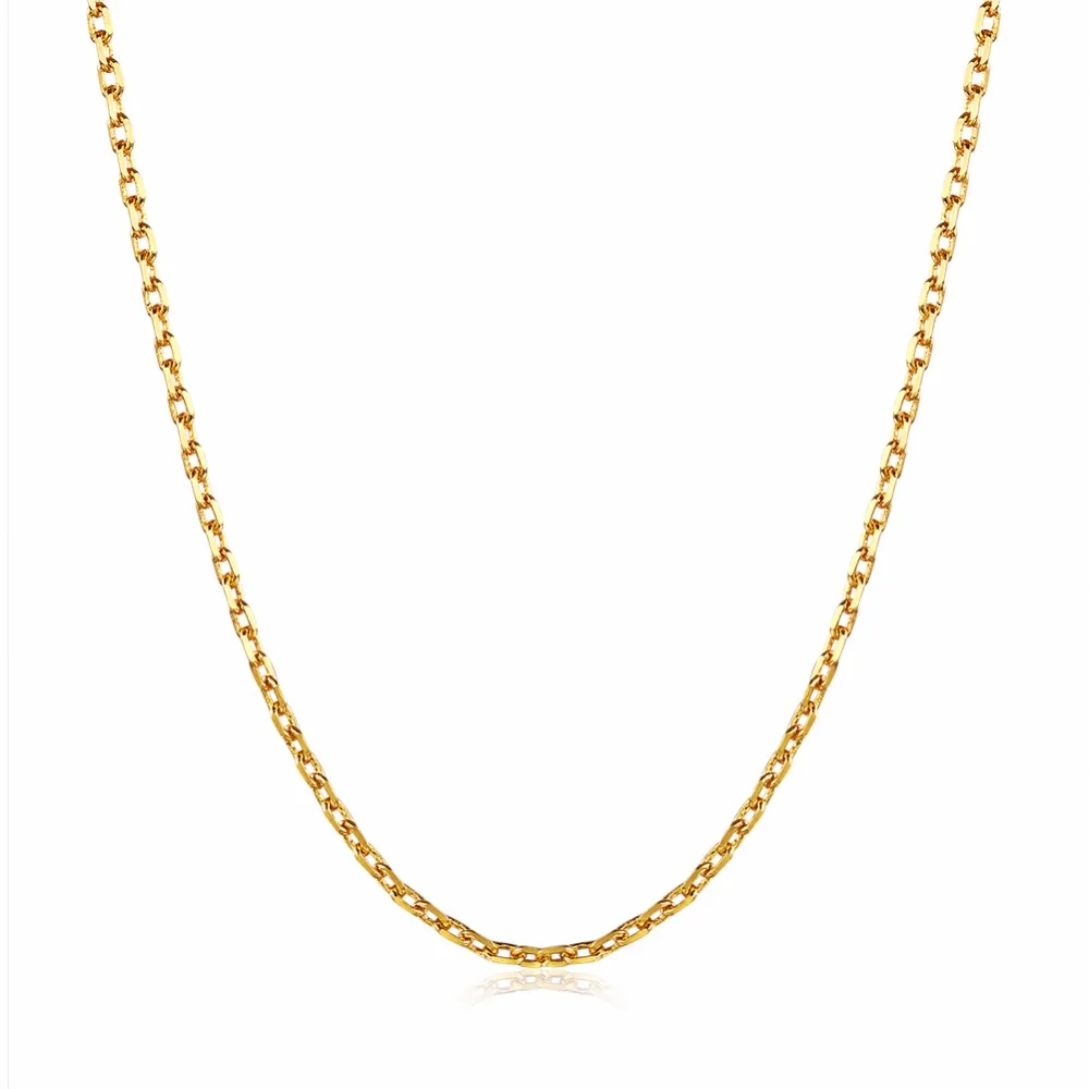 

46cm Tiny Real Silver/Rose Gold/Gold Color Slim Box Chain Necklace Womens Kids Girls Mens Jewelry kolye collares