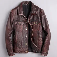 Alibaba Лидер продаж коровья кожа куртки для мужчин XXXL плюс размер из натуральной кожи полета мужские s куртки натуральный кожаный пиджак пальто бренд