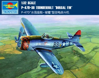 

Trumpet 02264 1:32 American P-47D Fighter (dorsal Fin Type) Assembly Model Building Kits Toy