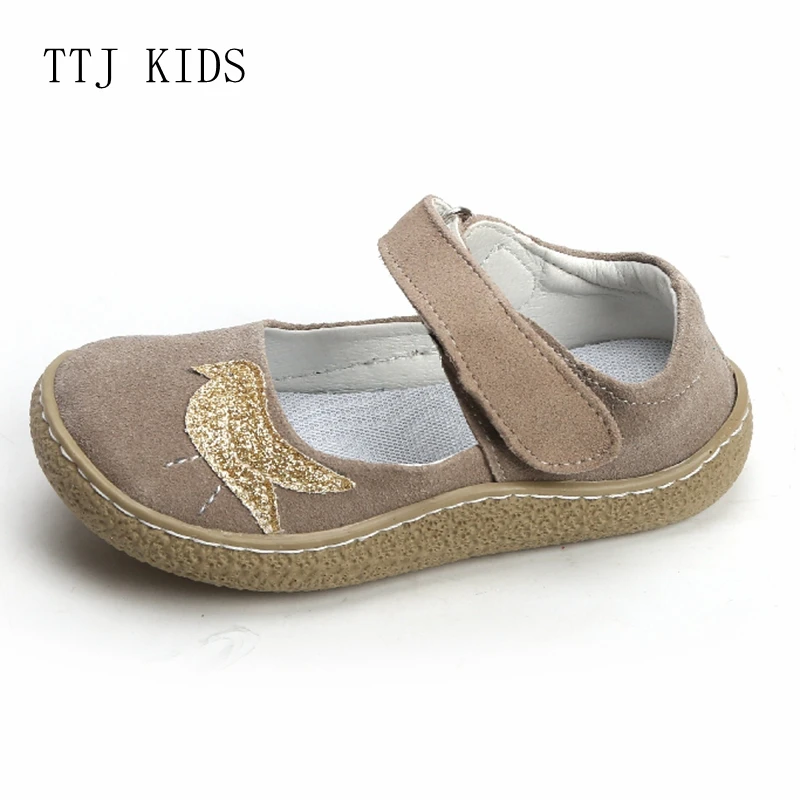 COPODENIEVE Top Brand Quality Genuine Leather Children toddler girl kids Shoes For Fashion Barefoot Sneaker Mary Jane Free Ship