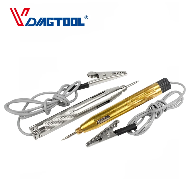 

DC 6V-24V Car Circuit Tester Probe Light System Test Probe Lamp Auto Light Lamp Voltage Test Pen Detector Copper Diagnostic Tool
