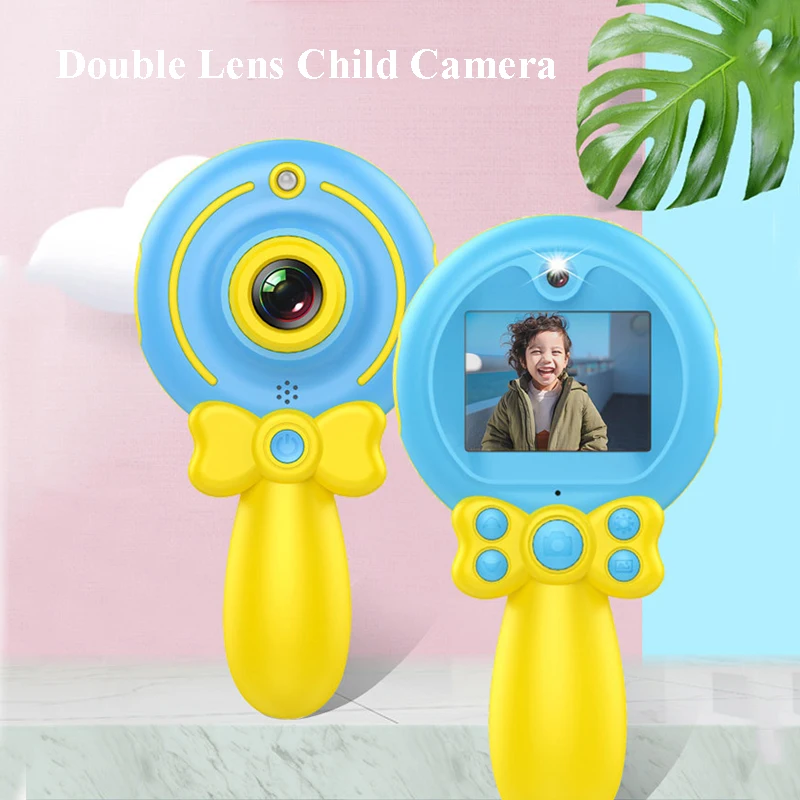 Pаспродажа 2019 Новая цифровая HD 1080P детская камера с двумя объективами, многофункциональная мультяшная волшебная палочка для детской камеры, подарок на...