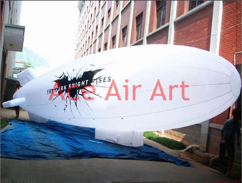 Giant inflatable advertising Airship boat seaplane model with logo on
