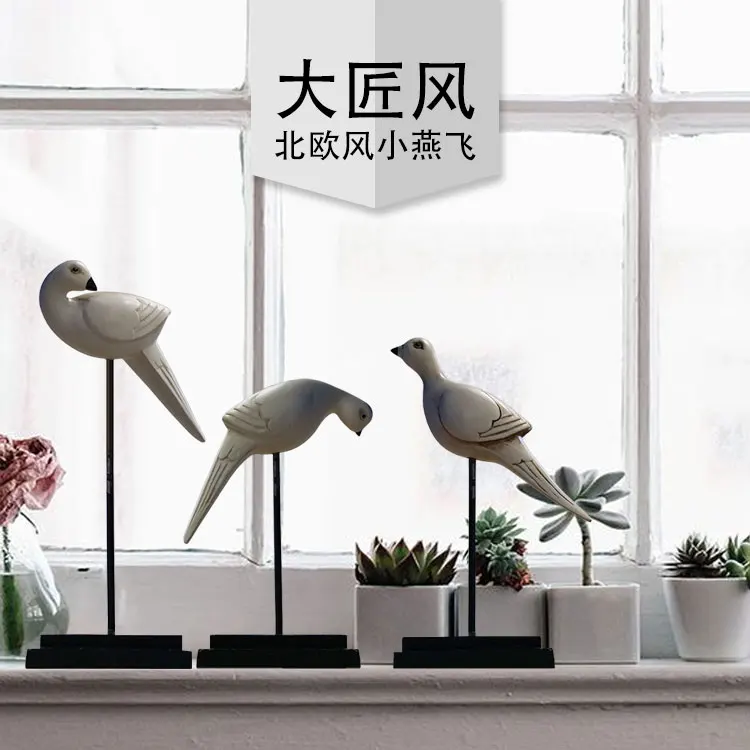 

A big wind wind decoration design art creative countryside new gift room decoration sculpture bird dove