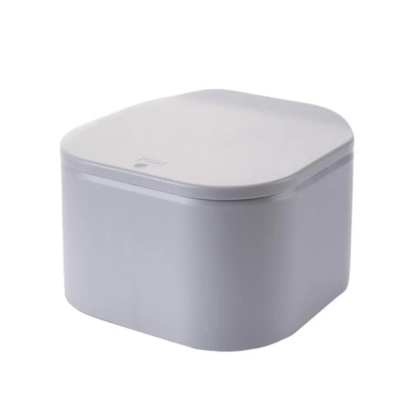 Настольный мини-чайный стол домашний стол мусорный бак толкающий органайзер для мелочей - Цвет: Grey