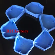 6 шт. Стоматологическая лабораторная штукатурка модель база с насечками бывшие формы лоток стоматологический инструмент синий большой маленький средний 3 размера