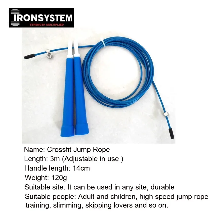 Регулируемый Подшипник скорость Скакалка для кроссфита провода фитнес оборудование Jumprope черный цвет скакалки