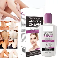 120 мл подмышек локоть бедра отбеливание кожи осветляющая Личная часть тела и отбеливающий крем для лица эффективная яркая темная кожа