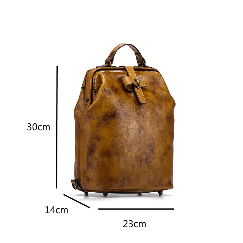 Size of Leather Backpack