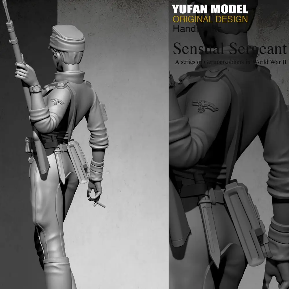 1/35 50 мм женские фигурки из снайперской смолы набор моделей солдата шутер красоты