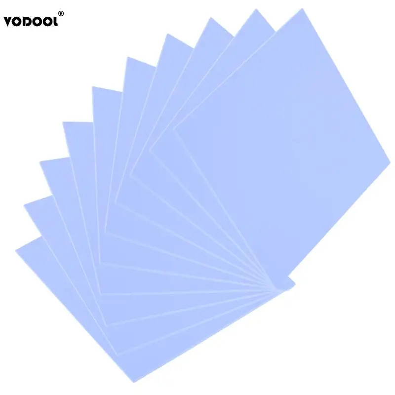100x100mm التبريد سيليكون لوحة حرارية ورقة كمبيوتر محمول وحدة المعالجة المركزية بطاقة جرافيكس رقاقة الحرارة بالوعة المبرد 0.5mm سمك غرفة التبريد
