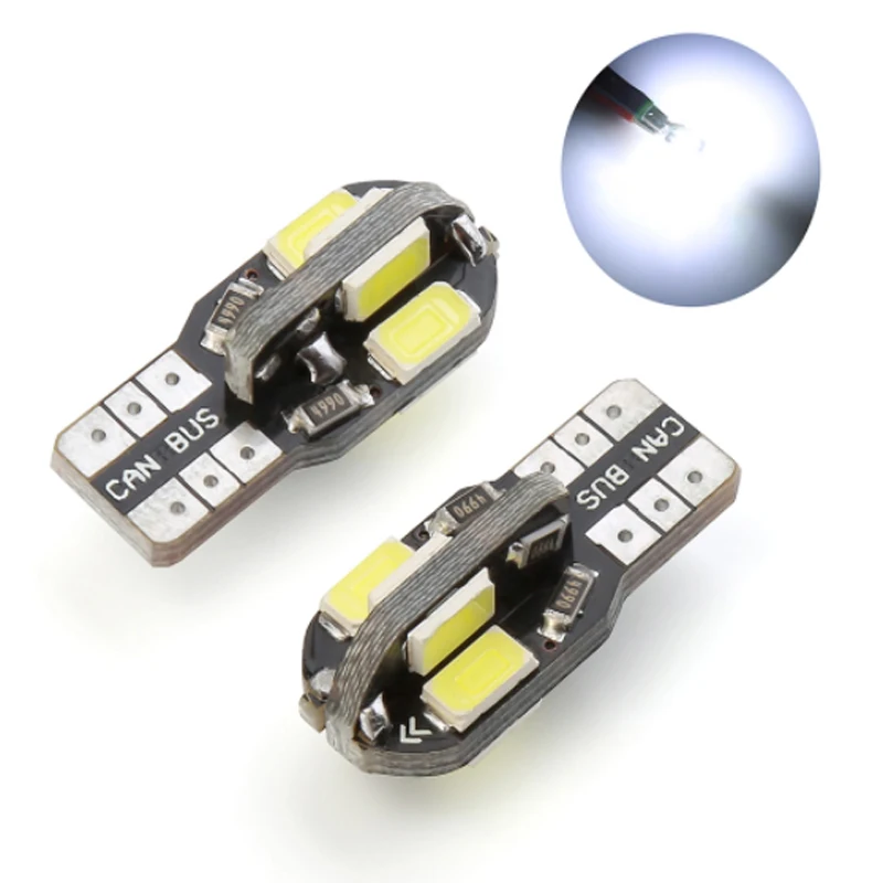 2 шт. светодиодный светодиодные лампы t10 canbus 8led 5730smd 194 168 W5W T10|Сигнальная лампа| |