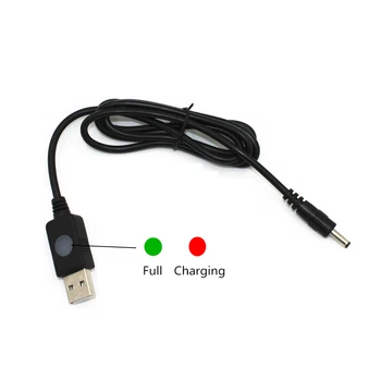 

3PCS/Lot 4.2V USB Charger Cable Line with LED Indicator for LED Headlamp Headlight Flashlight Torch Lamp