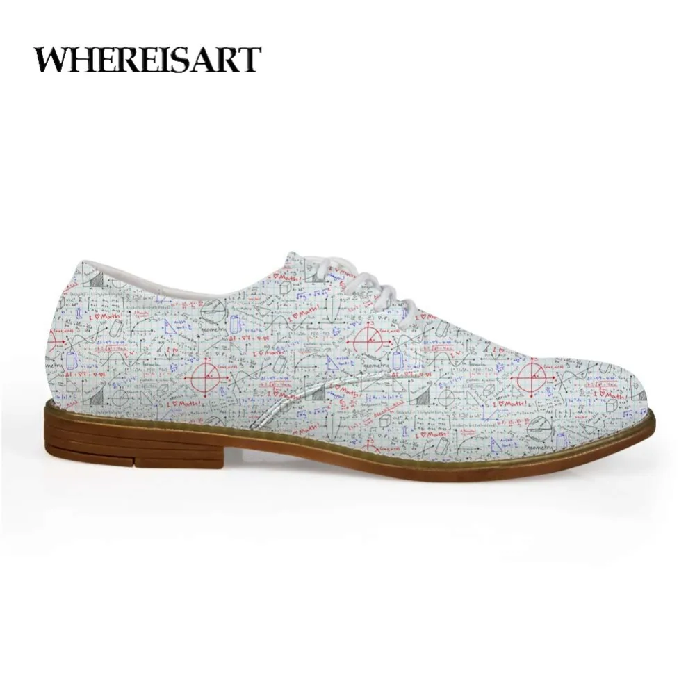 

WHEREISART Round Toe Oxford Hard-Wearing Men Casual Leather Loafers for Oxford Comfortable Studnets Math Lessons Shoes