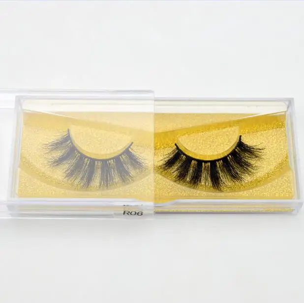 Visofree Lashes 3D норковые ресницы Объемные норковые ресницы для наращивания толстые норковые ресницы безжалостные пушистые натуральные накладные ресницы R02 - Длина: R06