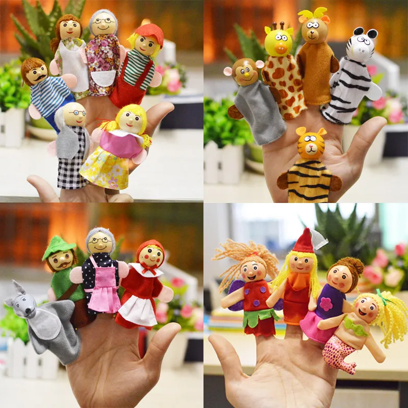 Детские Мультяшные игрушки на руку/Детские игрушки для кукольного театра кукла на палец для подарка на день рождения