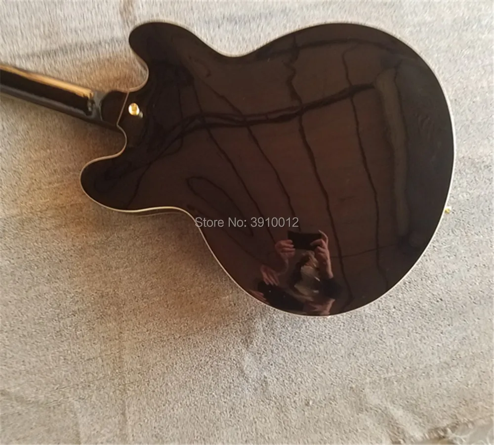 Hand-painted custom JAZZ335 electric guitar Gold accessories can be customized according to requirements Hand-painted custom JAZZ335 electric guitar Gold accessories can be customized according to requirements