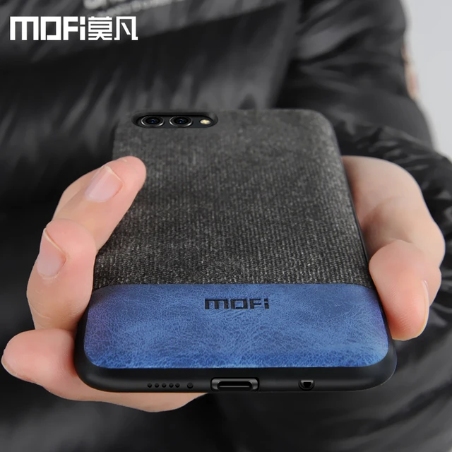 Cheap Huawei honor v10 case cover view 10 back cover silicone edge men business shockproof case coque MOFi original honor v10 case 