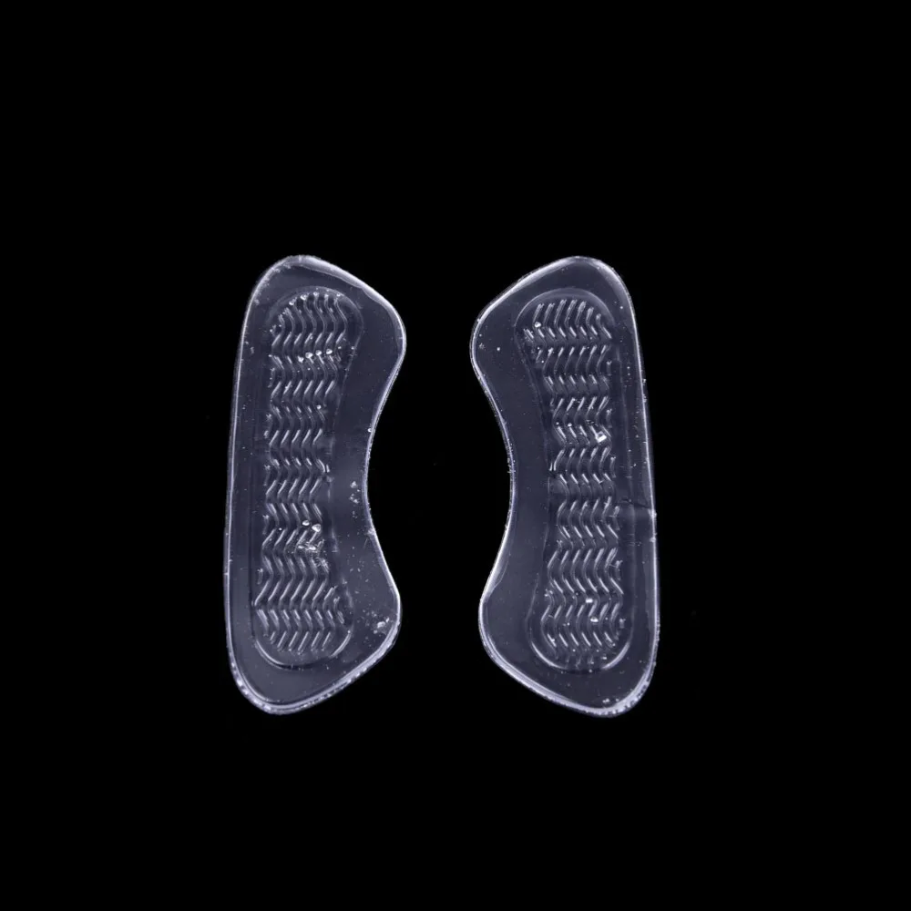 2Pcs/Lot New Invisible Silica Clear Gel Anti-Slip High Heel Cushions Gel Heel Back liner Shoes Silicone Insoles 10cm*3.5cm