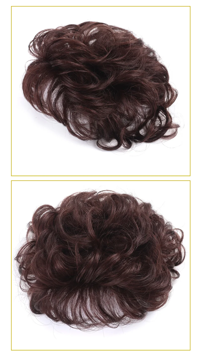 MUMUPI, натуральный верхний шиньон, шиньон для волос, для женщин, кудрявый, кукурузная борода, волосы, сменный зажим, накладные волосы