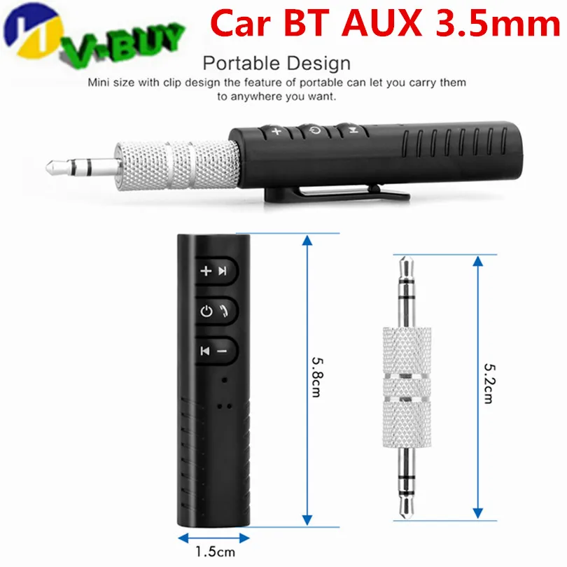 

Mini Bluetooth Aux Audio Receiver Bluetooth Transmitter 3.5mm Jack Handsfree Auto Car Bluetooth Kit Music Adapter Aux Bluetooth
