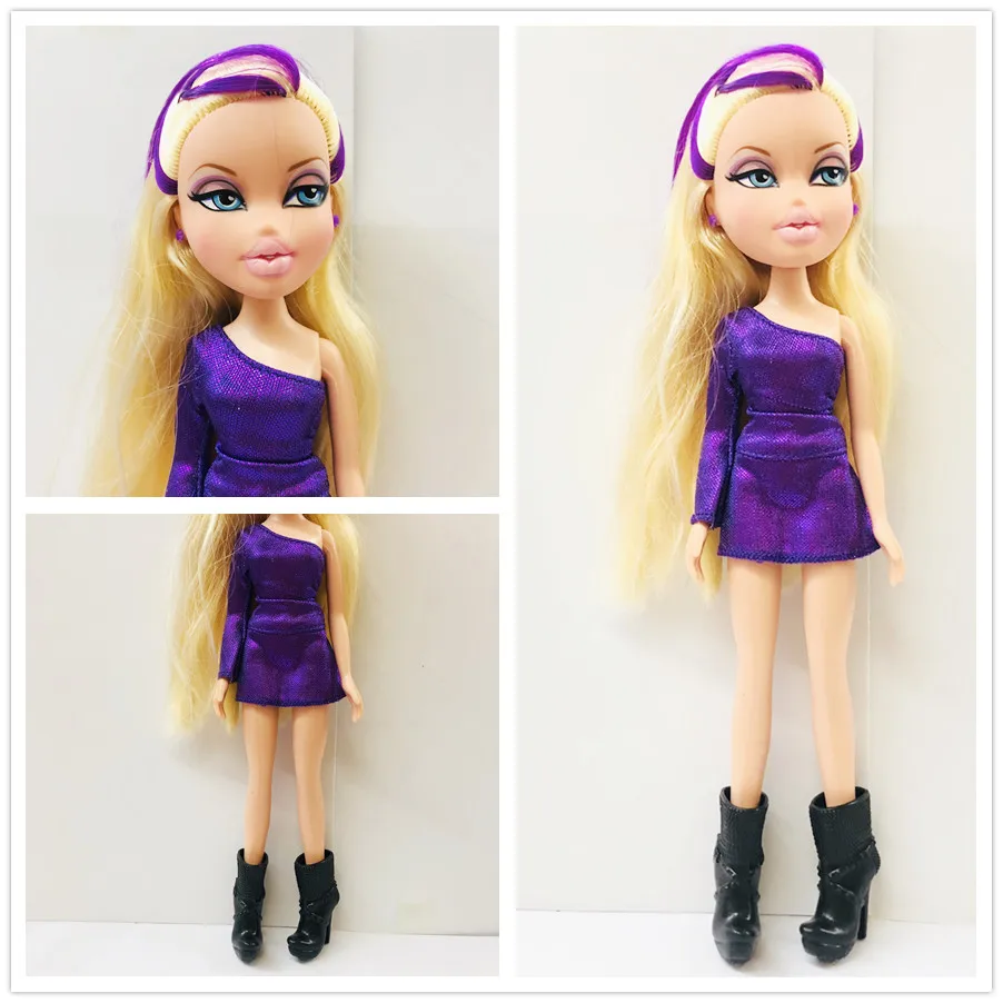 23 см оригинальная модная фигурка, оригинальная Кукла Bratz с красными волосами и красивой одеждой, кукла, лучший подарок для ребенка