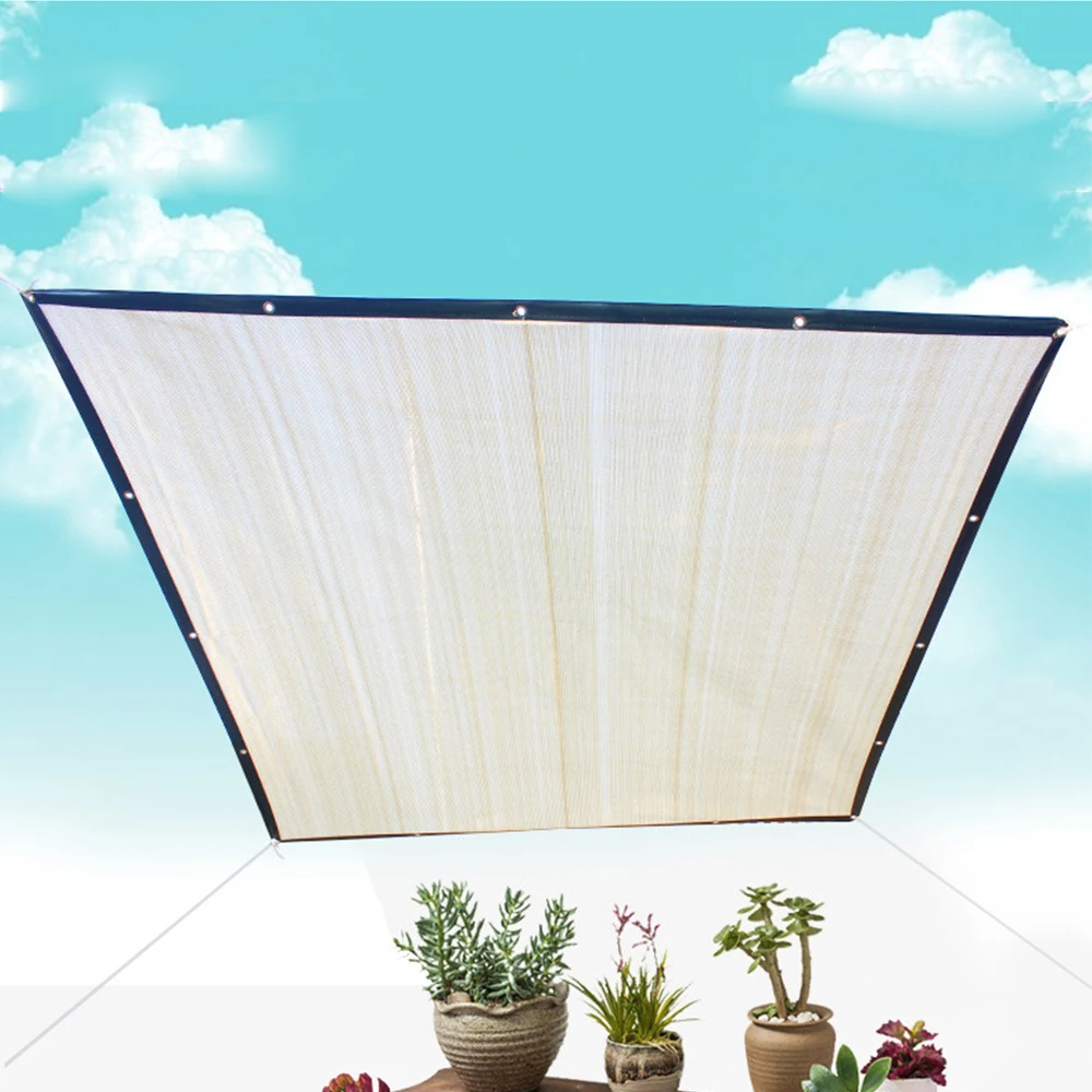 Sun Shelter Sunshade Protection Net 6-pin Thickened Outdoor Canopy Garden Patio Pool Shade Sail Awning Camping Picnic Tent 2*2M